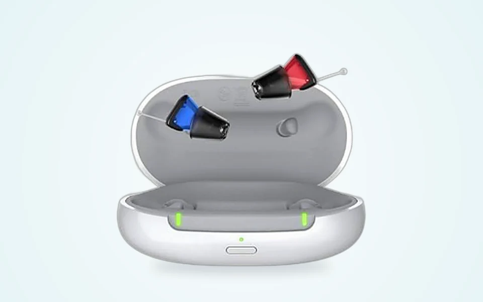 Signia Kit Silk Charge&Go 7IX instant-fit CIC hearing aids with charging case
